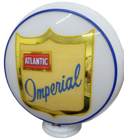Atlantic Imperial Gas Globe Likely 1950s Vintage Collectible Glass Petroliana