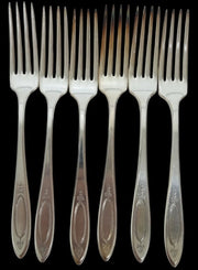 Oneida Community Plate Adam Pattern Forks & Knives Set Of 12 Vintage Collectible
