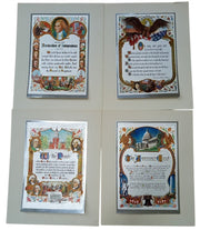 Lattavo Brothers J.R. Rosen American Heritage Etchings W/Envelope Set Of 4