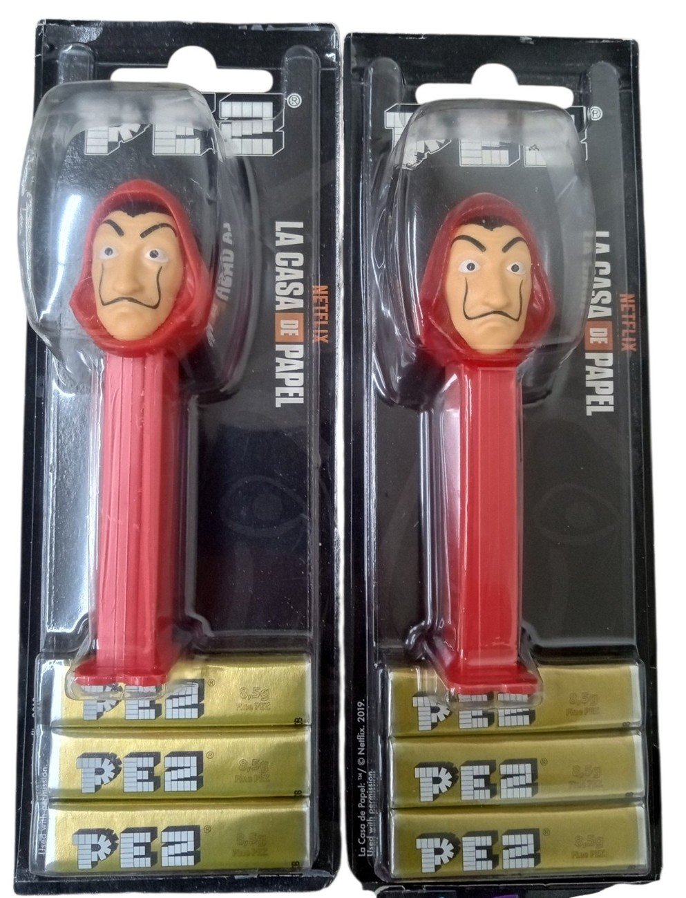 PEZ Money Heist Dispensers Set Of 6 W/Regular & Crystal Variants Sealed 2021