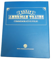 Postal Commemorative Society Great American Trains Folio 1988 Vintage Stamps