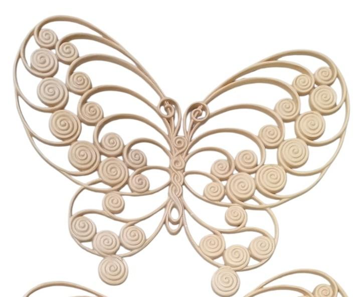 Burwood Products Butterfly Wall Hangings Likely 1960s Vintage Decorative