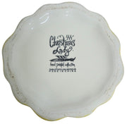Tabletops Unlimited Christmas Lady Candy Dish Likely 1990s Retro Festive