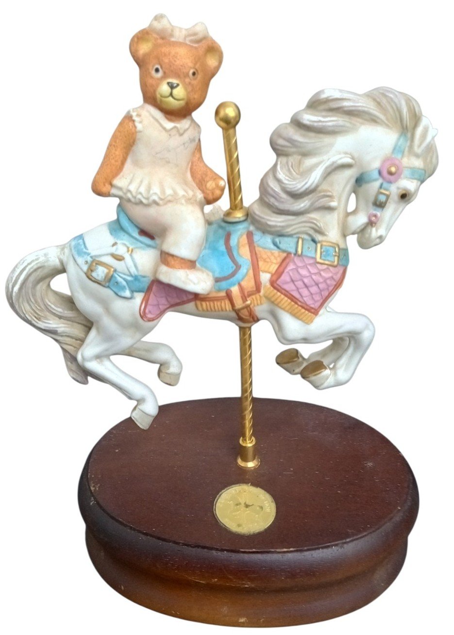 Kmart Carousel Collection Music Box Plays Memory 1990s Retro Collectible