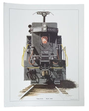 E-44 Train Art Print 1997 Peter Lerro 11"x14" Retro Collectible Railroadiana