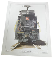 Pennsylvania Railroad E-44 Train Print 11"x14" Signed By Peter Lerro 1997