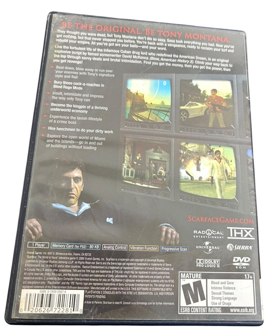 PlayStation 2 - Scarface The World Is Yours With Booklet Real-World Game Play