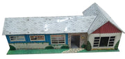 Marx Ranch Tin Dollhouse Likely 1950s Vintage Antique Collectible Toys