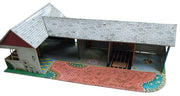 Marx Ranch Tin Dollhouse Likely 1950s Vintage Antique Collectible Toys