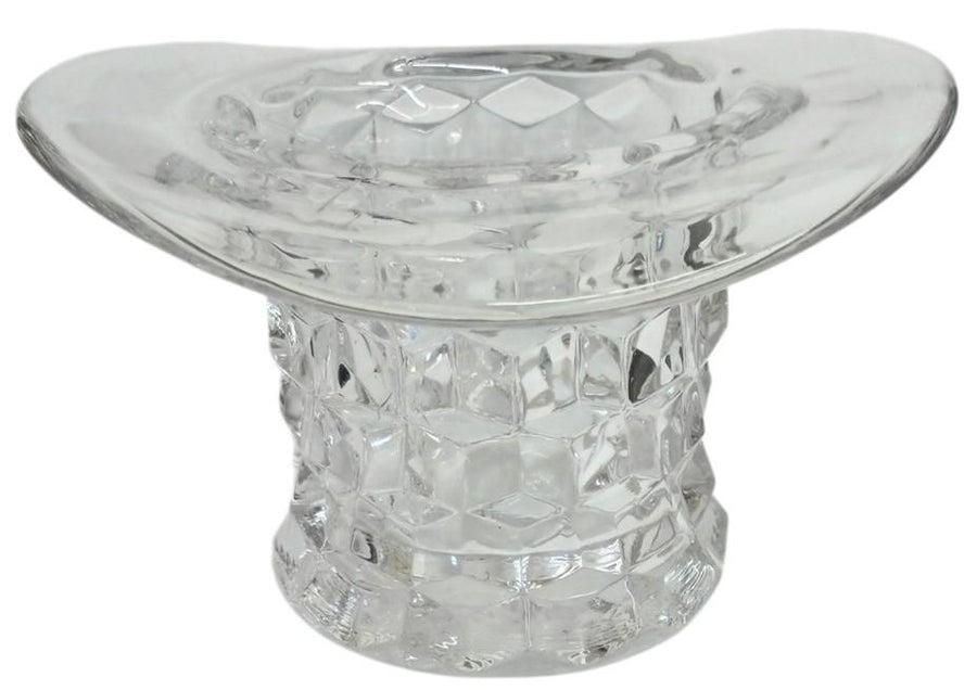 Fostoria Glass Top Hat Likely 1980s Vintage Retro Collectible Nostalgic