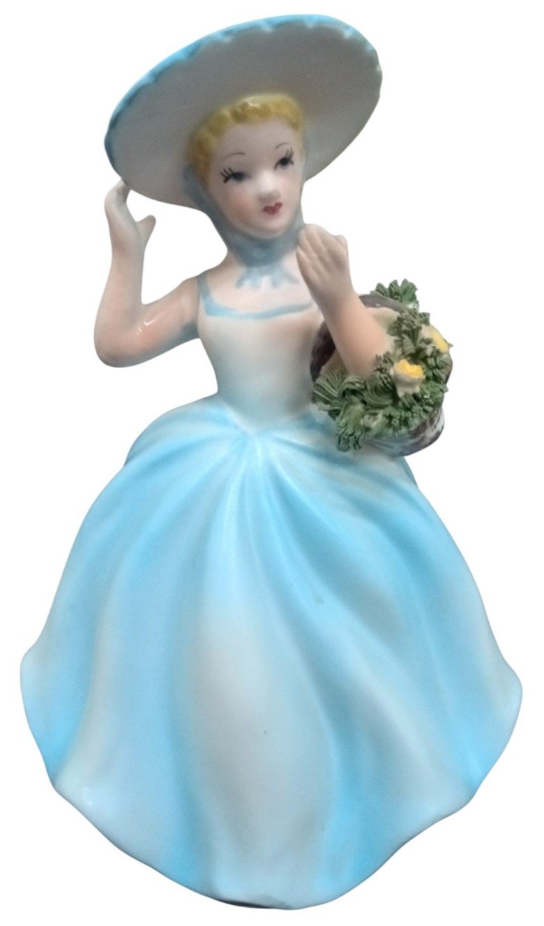 Napco Southern Belle Ceramic Figure Likely 1960s Vintage Collectible Decorative