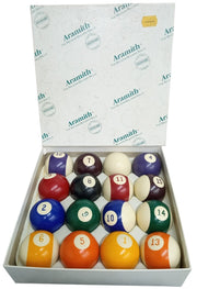 Aramith Billiard Balls W/Original Box Likely 1980s Vintage Sports Equipment