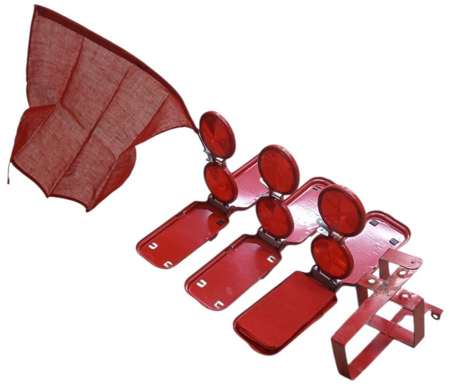 Dietz Road Reflectors W/Carrier Case Likely 1950s Vintage Collectible