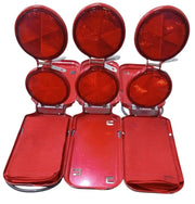Dietz Road Reflectors W/Carrier Case Likely 1950s Vintage Collectible