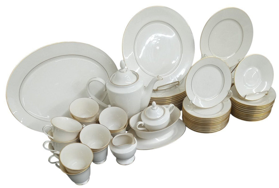 Lenox Cosmopolitan Collection Hayworth Pattern Dish Set 53 Pc Likely 1980s