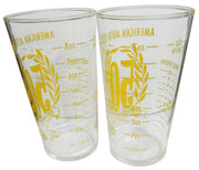 American Auto Stores 50th Anniversary Glasses 1963 Vintage Memorabilia