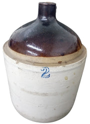 Stoneware 2 Gallon Jug/Crock Likely 1960s Vintage Collectible Nostalgic