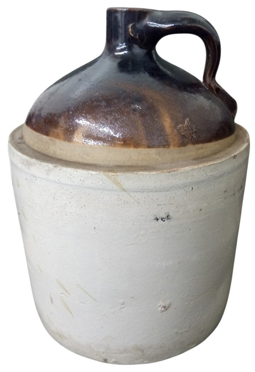 Stoneware 2 Gallon Jug/Crock Likely 1960s Vintage Collectible Nostalgic