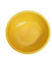 Fiesta Vintage Yellow 9" Salad Serving Bowl Vintage Collectible Serveware