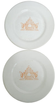 Youngstown Dog House Restaurant Plates Likely 1950s Vintage Ohio History