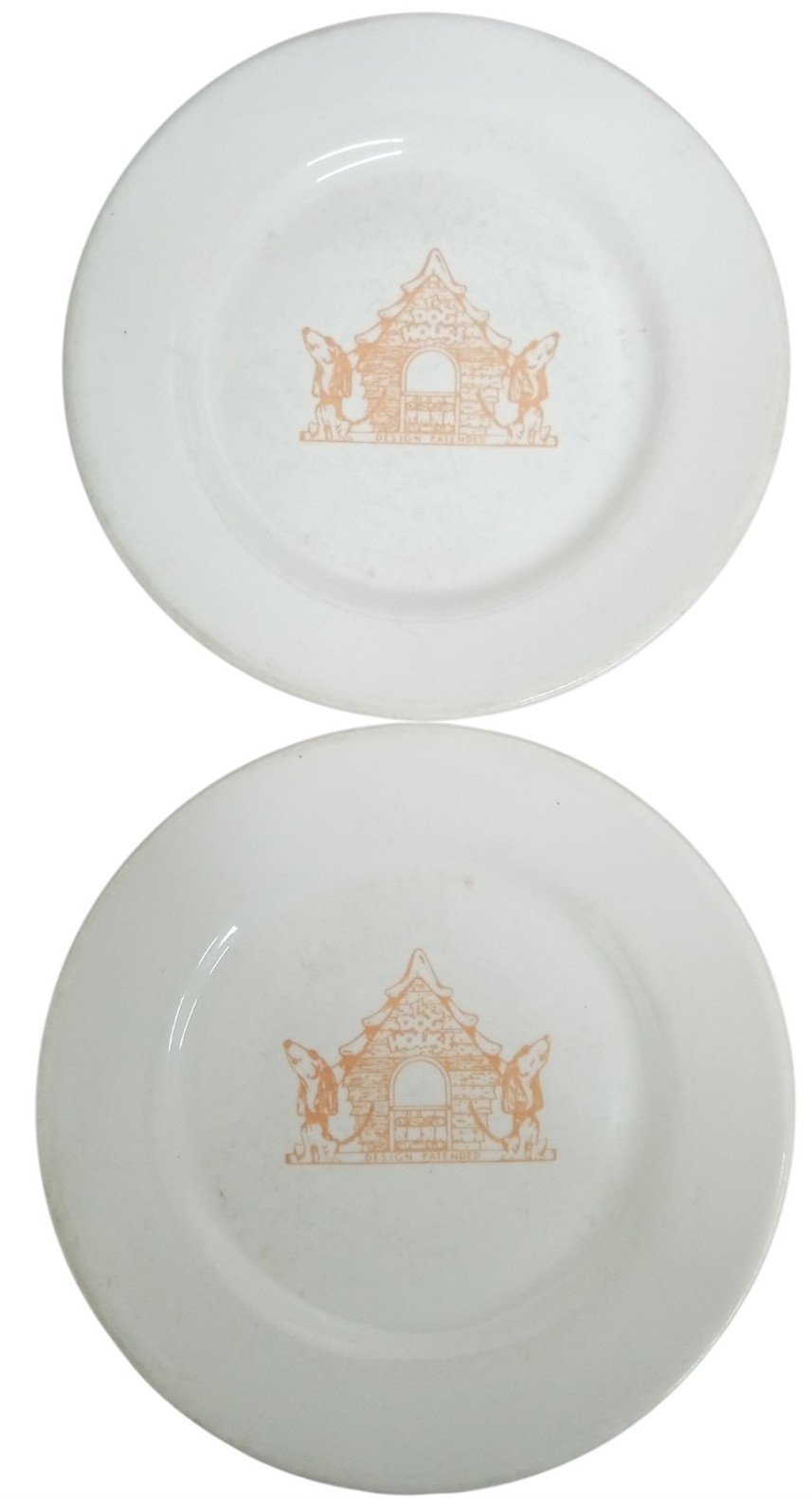 Youngstown Dog House Restaurant Plates Likely 1950s Vintage Ohio History