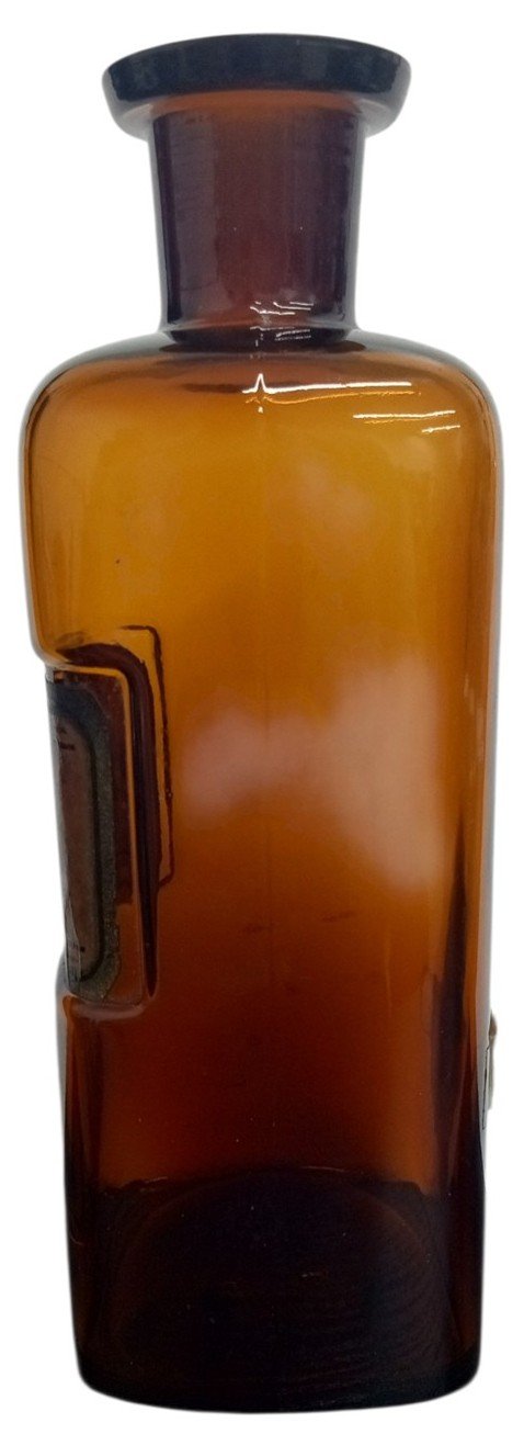 Bottle Elixir Of Pepsini Likely 1920s Vintage Antique Apothecary Brown Glass