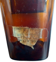Bottle Elixir Of Pepsini Likely 1920s Vintage Antique Apothecary Brown Glass