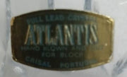 Atlantis Crystal Glass Decanter W/Stopper Vintage Collectible Glassware