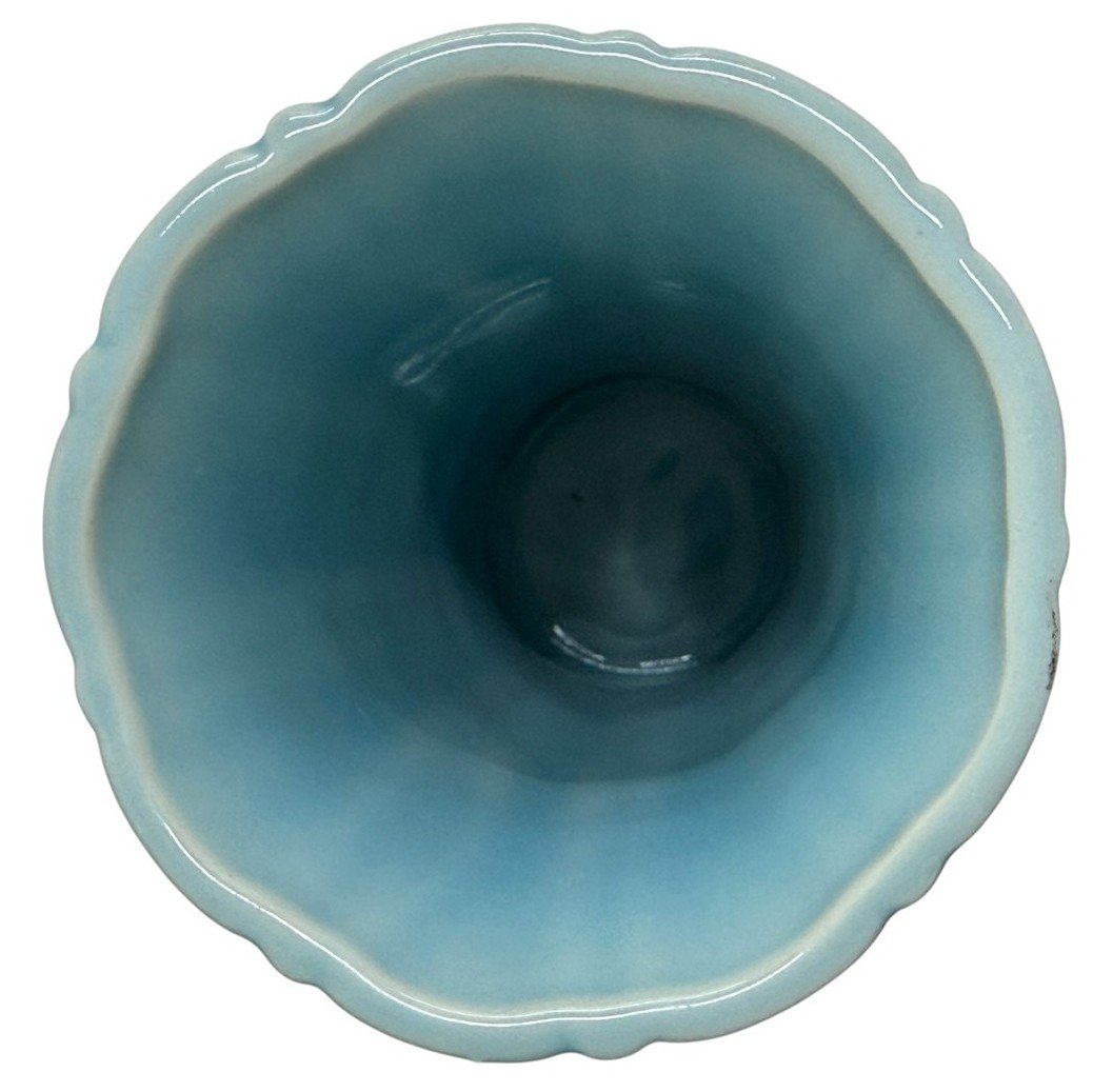 Fiesta - Sky Blue Small Flower Vase Homer Laughlin HLC Ceramic Collectible Decor