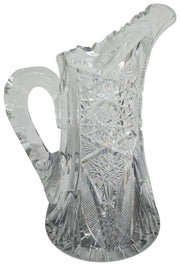 ABP Crystal Glass Pitcher Vintage Collectible Serveware Barware Glassware