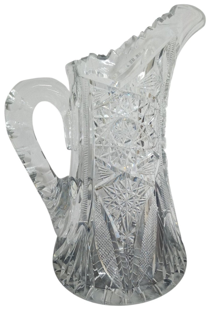 ABP Crystal Glass Pitcher Vintage Collectible Serveware Barware Glassware