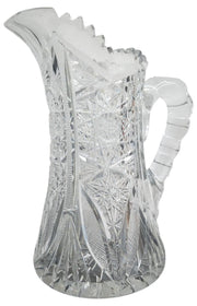 ABP Crystal Glass Pitcher Vintage Collectible Serveware Barware Glassware