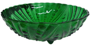 Anchor Hocking Green Burple Vegetable Bowl Likely 1960s Vintage Collectible