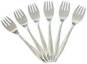 Oneida Kenwood Forever Rose Stainless Steel Salad Forks Set Of 6 Vintage