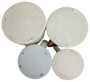 Brown Pottery Miniature Creamers Set Of 4 Vintage Collectible Serveware