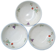 Savoir Vivre Luscious Pattern Pasta Bowls Set Of 3 Retro Collectible Serveware