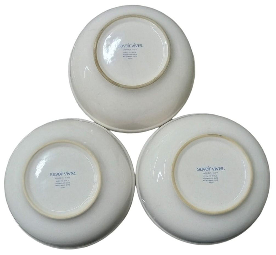 Savoir Vivre Luscious Pattern Pasta Bowls Set Of 3 Retro Collectible Serveware
