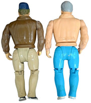 Galoob A-Team Action Figures B.A. Baracus Hannibal Murdock Face Retro 1980s Mr.T