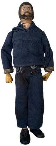 GI Joe Shore Patrol Figure W/Extra Jacket 1960s Vintage Retro Collectible