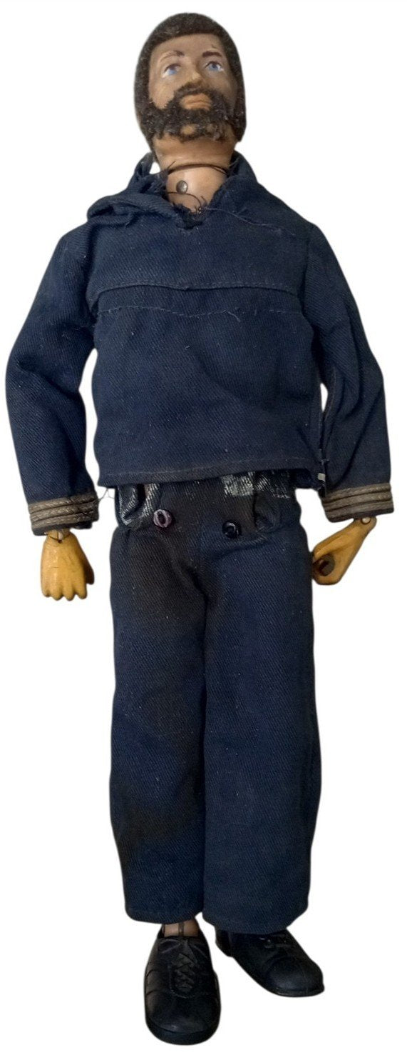 GI Joe Shore Patrol Figure W/Extra Jacket 1960s Vintage Retro Collectible