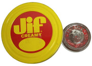 Jif Peanut Butter & Heinz 57 Baby Food Glass Jars 1960s Vintage Collectible