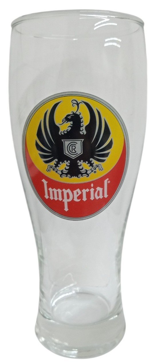 Imperial Cerveza Beer Glass Breweriana Glassware Vintage Collectible Drinkware