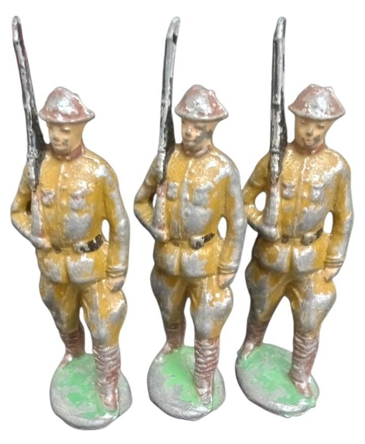 Barclay Lead Soldier Toys Set Of 4 Likely 1930s Vintage Collectible
