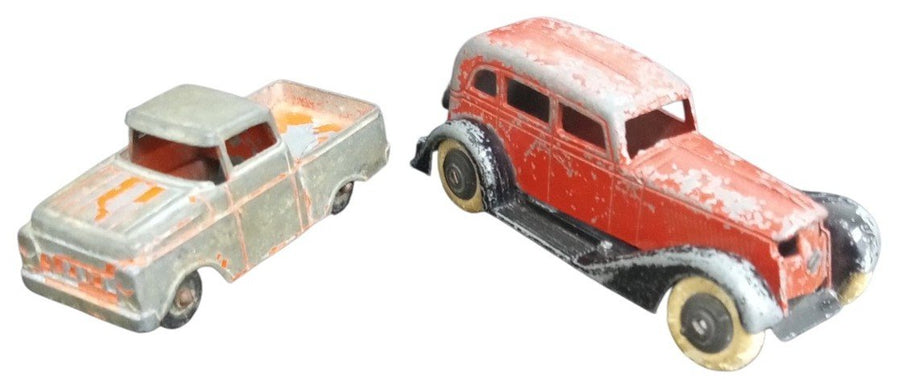 Tootsietoy Ford Truck & Graham Sedan Likely 1960s Vintage Collectible Toys