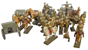 Lineol Toy Soldier Set 36 Pc Made In Germany Likely 1960s Vintage Collectible