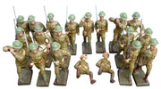 Lineol Toy Soldier Set 36 Pc Made In Germany Likely 1960s Vintage Collectible