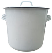 PicnicPlace White Enamel Drink Dispenser 5 Gallons Rustic Farmhouse Decorative