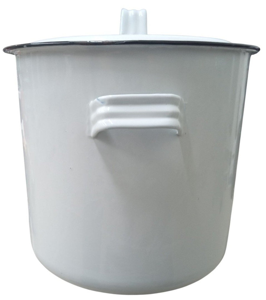 PicnicPlace White Enamel Drink Dispenser 5 Gallons Rustic Farmhouse Decorative