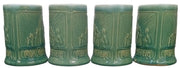 McCoy Old Heidelberg Beer Mugs Set Of 4 Likely 1930s Vintage Breweriana Pottery