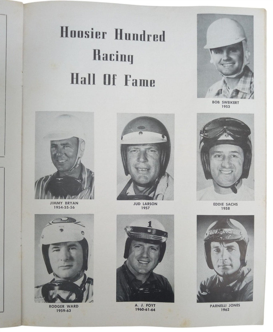 Hoosier Hundred Race Program Indianapolis Mario Andretti Vintage Racing 1965